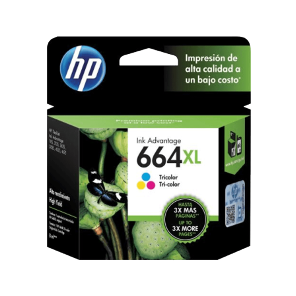 TINTA HP 664XL COLOR F6V30AL 8ML