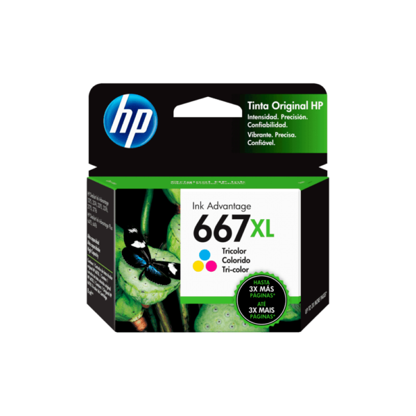 TINTA HP 667XL COLOR 3YM80AL DJ 2775 8ML