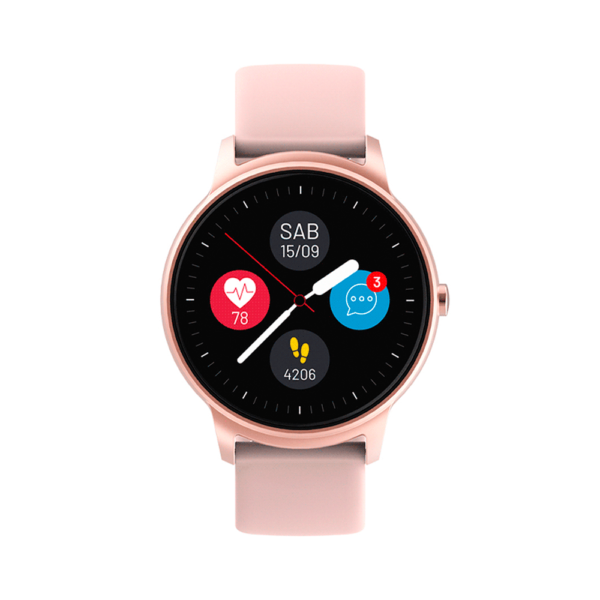 SMARTWATCH MULTILASER ES351 VIENA ROSE ANDROID/IOS/BT/HORA/LECTOR MSM