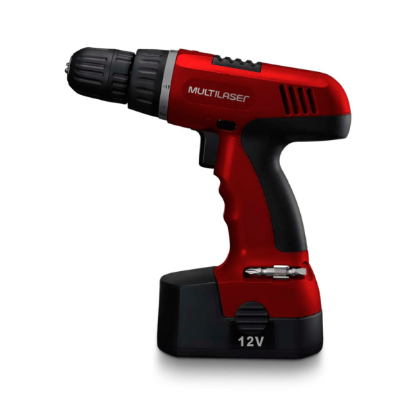 TALADRO Y DESTORNILLADOR MULTILASER HO032 12V RECARGABLE BIVOLT