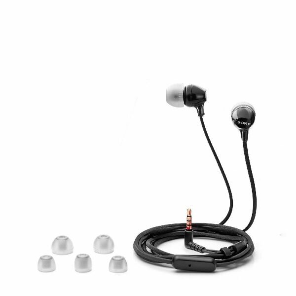 AURICULAR SONY MDR-EX15AP BLACK C/MIC.