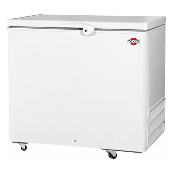 Congelador tokyo mod tcon350h 1 tapa ciega  funcion dual c/ruedas protección e