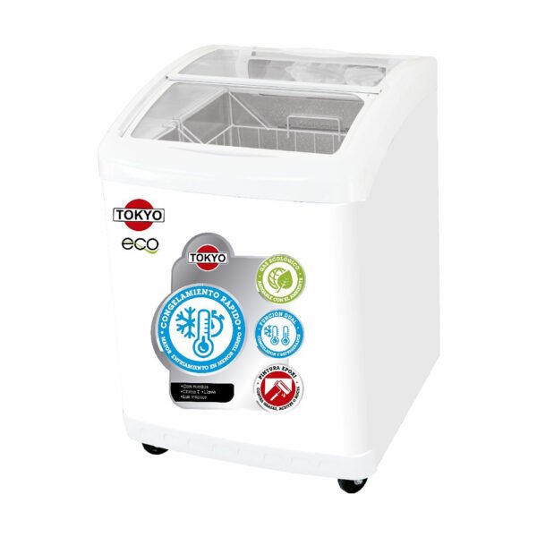 Congelador para helados tokyo tconh220r 132 lts