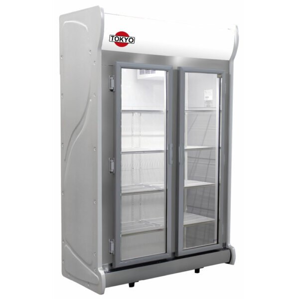 Expositor vertical 2 puertas tokyo tokfvs1000c panel led c/cenefa