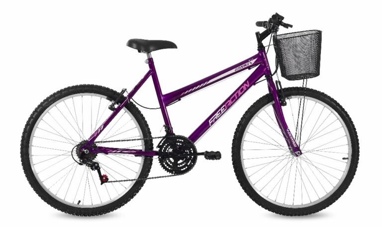 BIC FREE AC ARO 26 18V FEM DONNA C/ CESTA V-BRAKE VIOLETA