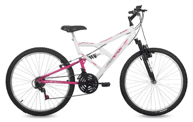 Bic free ac aro 26 full 18v fem v-brake blanco/rosa