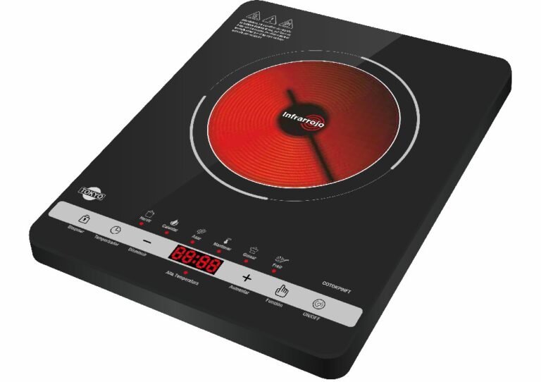 Placa infrarroja tokyo + olla 2000w touch control display led