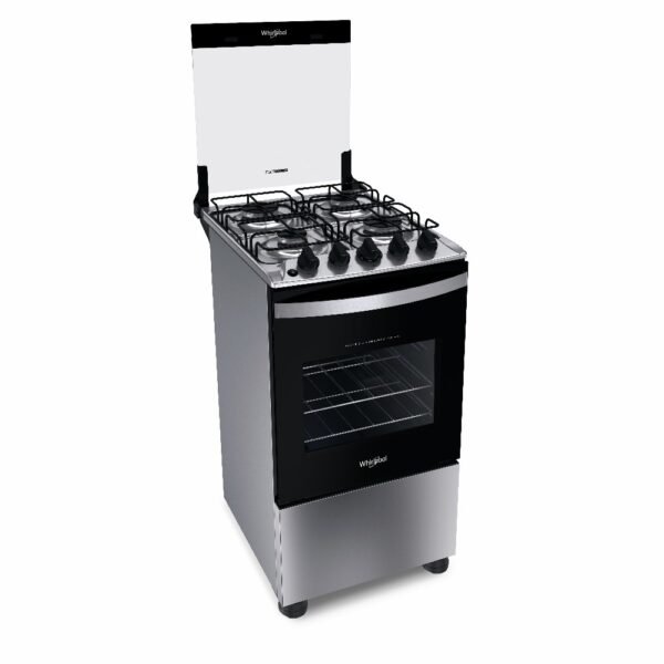 Cocina a gas whirlpool 4h wf04enbr inox