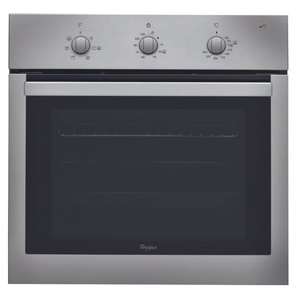 Horno Eléctrico Whirlpool 60 Lts Inox Multifunción con Perillas akp738ix