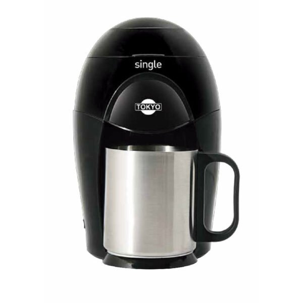 Cafetera personal tokyo single c/taza acero inox incluida 350w