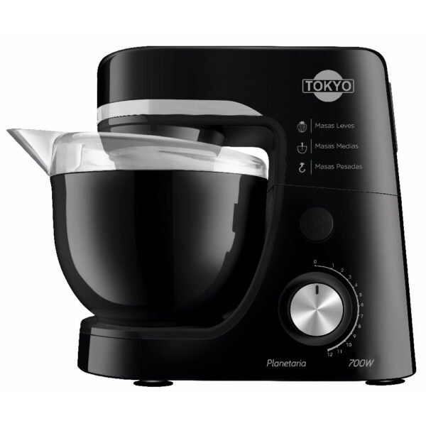 Batidora tokyo planetaria pro negra 12 vel. Bowl 4,5l 700w