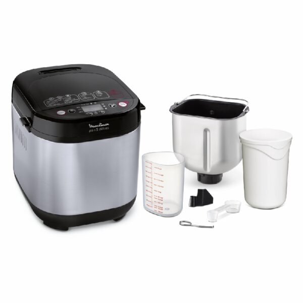 Maquina de pan moulinex ow240e30 inox 20 prog. 1k 720w