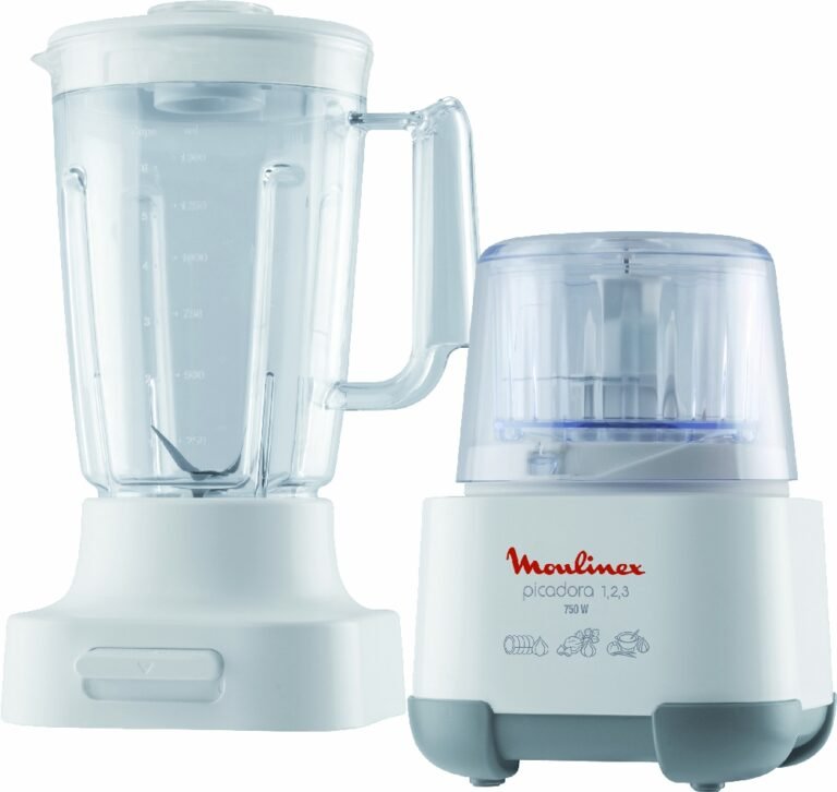 Picadora moulinex 1-2-3 + vaso licuadora mod ad6021cl 220v 50hz