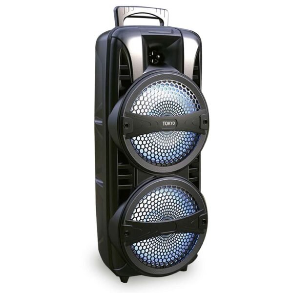 Parlante tokyo extreme party 2500 luz led bluetooh fm/usb/sd 2 mic. Inal. Con co