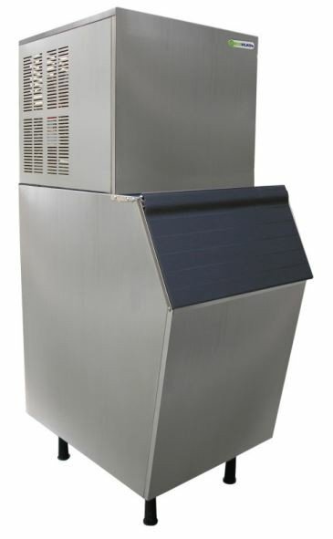 FABRICADORA HIELO ECOSILKON 75/150KG/24H CAP DEP 90KG AC.INOX ZBL150