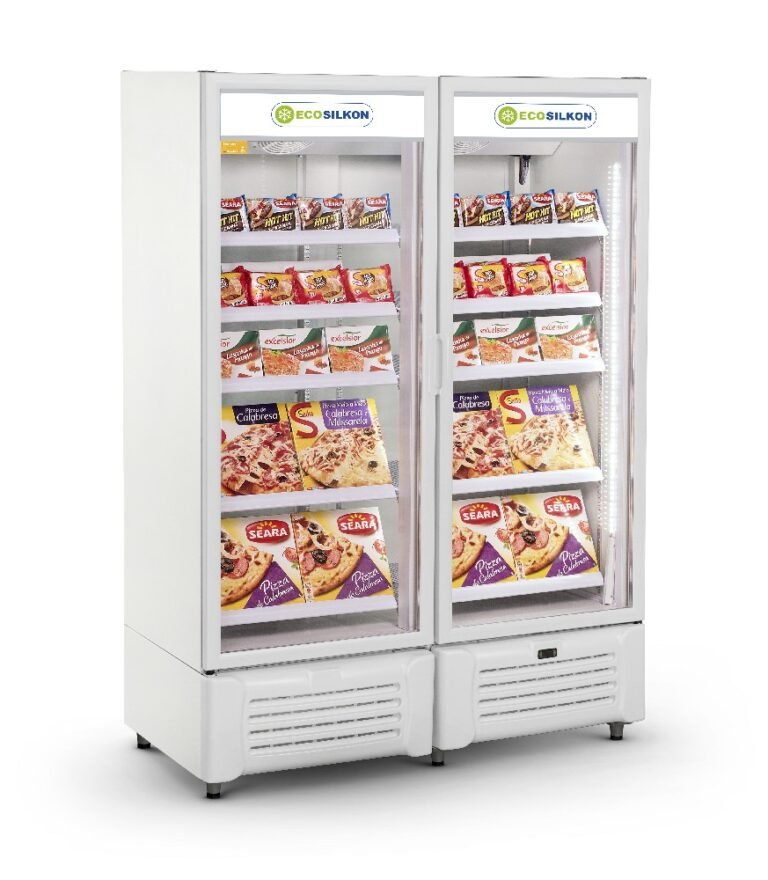 Visicooler ecosilkon  para congelados c/ luz led 1300 lts mod vccg1300 bl