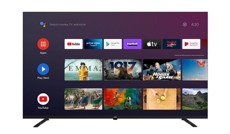 TV JVC 58 SMART 4K ANDROID 11 MOD LT-58KB527