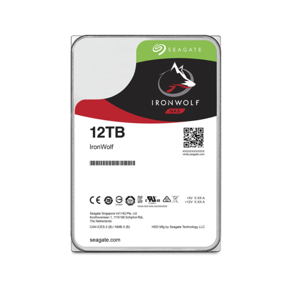 DISCO DURO SATA3 12TB SEAGATE 7200 256MB IRONWOLF NAS ST12000VN0008