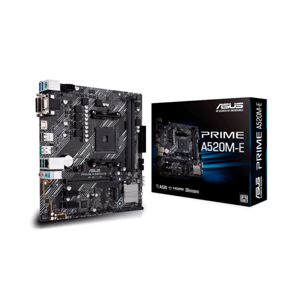 PLACA MADRE ASUS AM4 PRIME A520M-E V/S/R/HDMI/DVI/M2/DD4/MATX