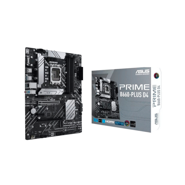 PLACA MADRE ASUS 1700 PRIME B660-PLUS D4  V/S/R/HDMI/DP/DDR4/2M2/USB3.2/ATX/AURA