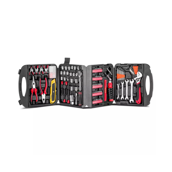 KIT HERRAMIENTAS MULTILASER HO219 117 PIEZAS ROJO