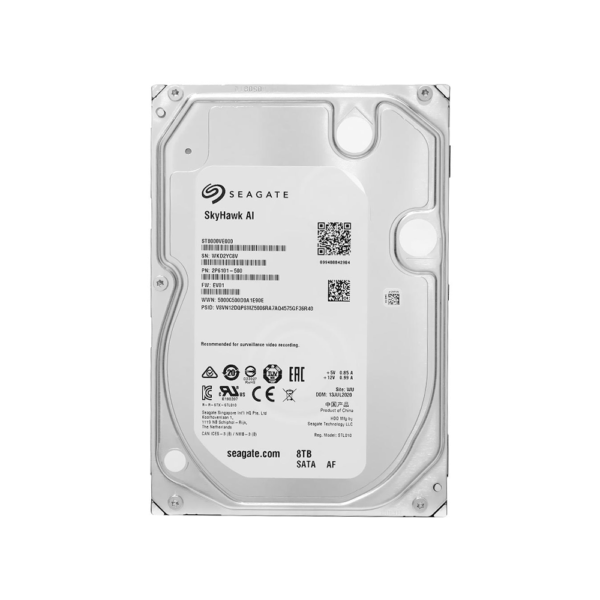 Disco duro sata3  8tb seagate skyhawk ai 7200 256mb st8000ve000 surveillance