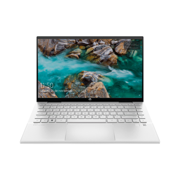 Notebook hp pavilion 14-dy2002la core i5 3.3/8g/256ssd/w11h/14" fhd/ips/touch plata