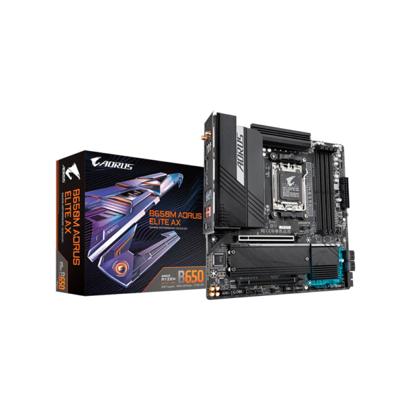 Placa madre gigabyte am5 b650m aorus elite ax ddr5 s/ r/ hdmi/ dp/ 2m2/ usb3.2/ matx