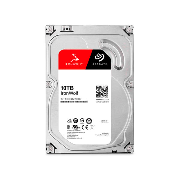 Disco duro sata3 10tb seagate 7200rpm 256mb ironwolf nas st10000vn000