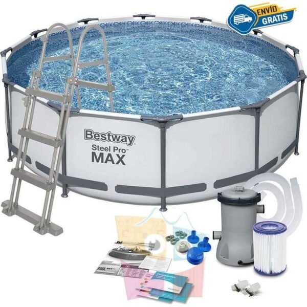 Piscina Red. C,Est Metalica 9.150Lts Steeel Pro Max Bestway