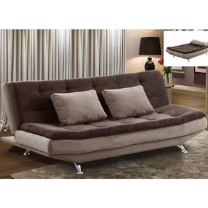 Sofa Cama Marrocos F507 Veludo Beige Artflex