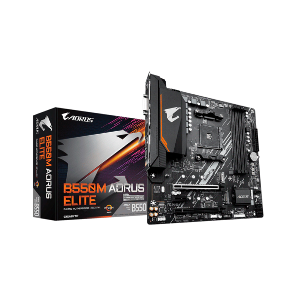 PLACA MADRE GIGABYTE AM4 B550M AORUS ELITE S/R/HDMI/DVI/2M2/DDR4/USB3.2/MATX