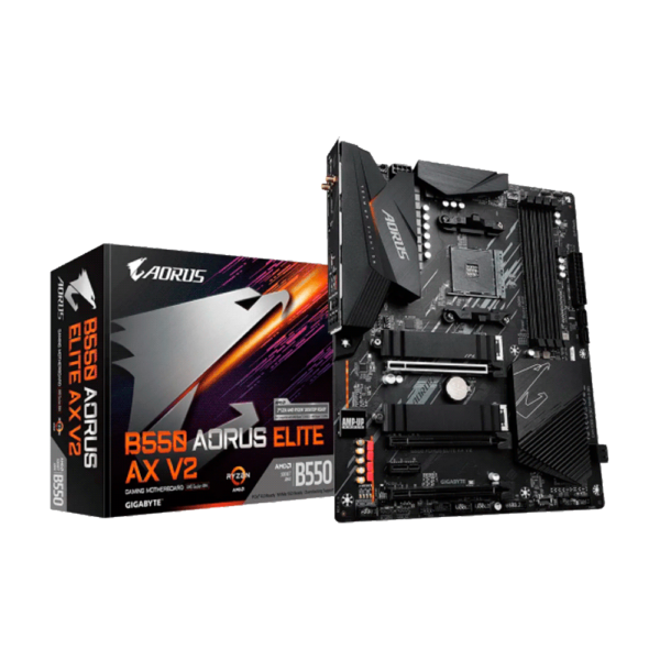 Placa madre gigabyte am4 b550 aorus elite ax v2 s/r/hdmi/dp/2m2/wifi/ddr4/atx