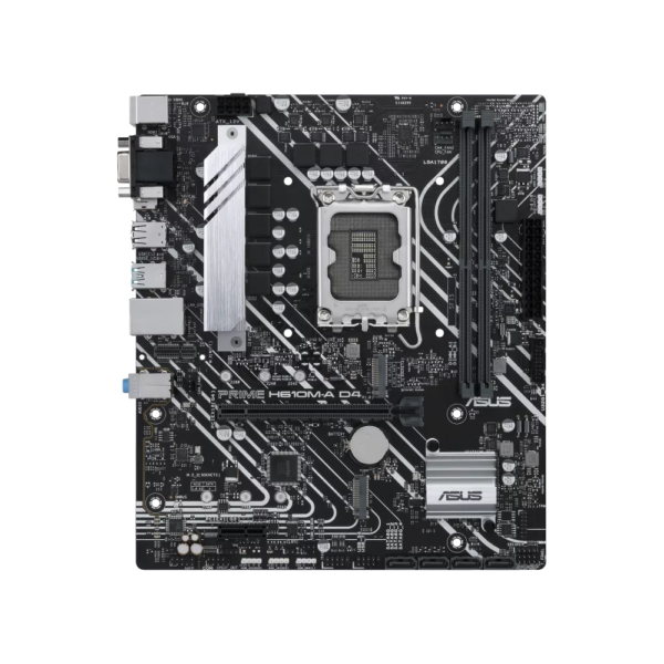 Placa Madre Asus 1700 H610M-A D4 Prime V/S/R/Hdmi/Dp/2M2/Ddr4/Usb3.2/Matx