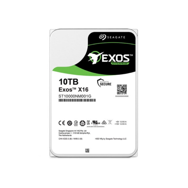 Disco duro sata3 10tb seagate exos x16 7200 256mb st10000nm001g