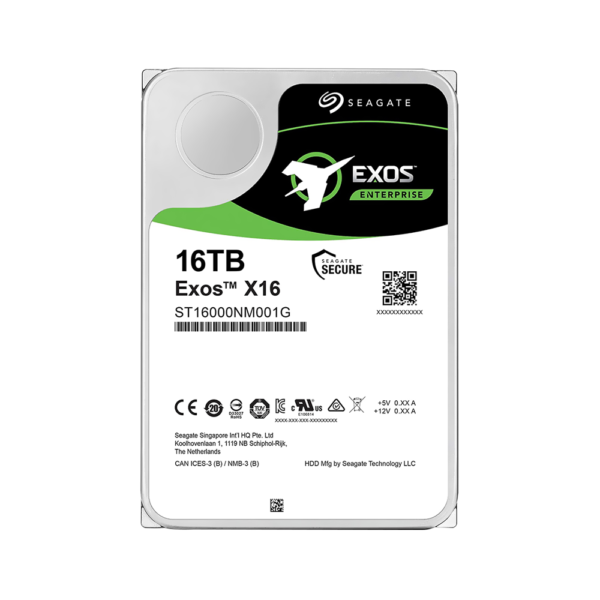 Disco duro sata3 16tb seagate exos x16 7200 256mb st16000nm001g