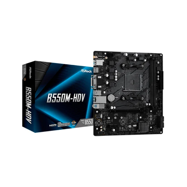 Placa madre asrock am4 b550m-hdv v/s/r/dvi/hdmi/m2/ddr4/usb3.2/matx