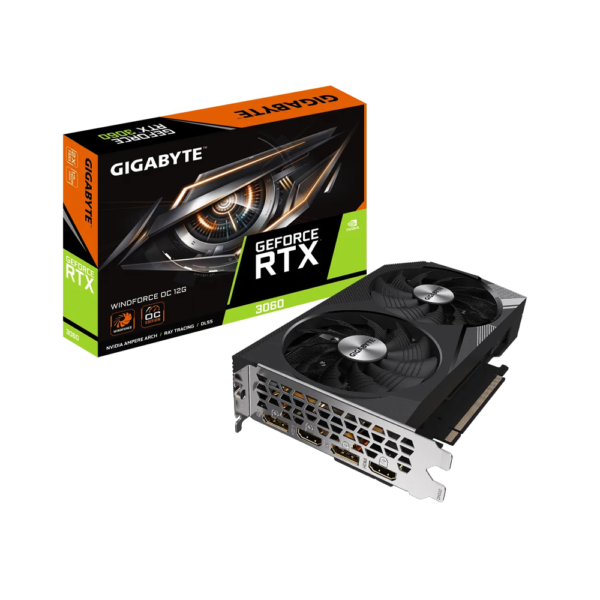 Placa de video gigabyte rtx3060 windforce oc 12g gddr6 gv-n3060wf2oc-12gd