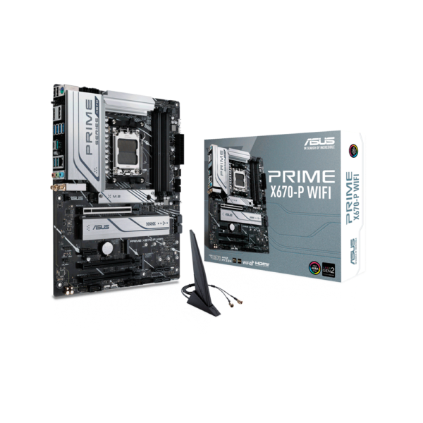 PLACA MADRE ASUS AM5 PRIME X670-P WIFI S/R/HDMI/DP/3M2/USB3.2/ATX/AURA