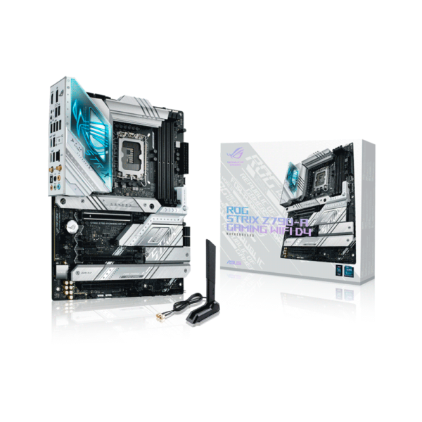 Placa Madre Asus 1700 Rog Strix Z790-A Gaming Wifi D4 S/R/Hdmi/Dp/4M2/Ddr4/Usb3.2/Atx/Aura