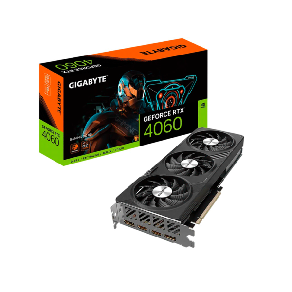 PLACA DE VIDEO GIGABYTE RTX4060 GAMING OC 8GB GDDR6 GV-N4060GAMING OC-8GD