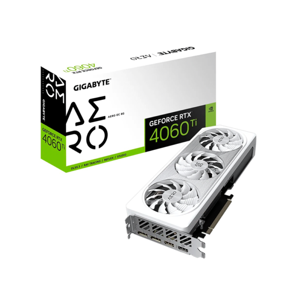 PLACA DE VIDEO GIGABYTE RTX4060TI AERO OC 8GB GDDR6 GV-N406TAERO OC-8GD