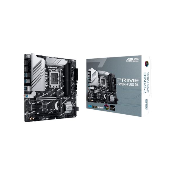 Placa Madre Asus 1700 Z790M-Plus D4 Prime S/R/Hdmi/Dp/3M2/Usb3.2/Matx/Aura