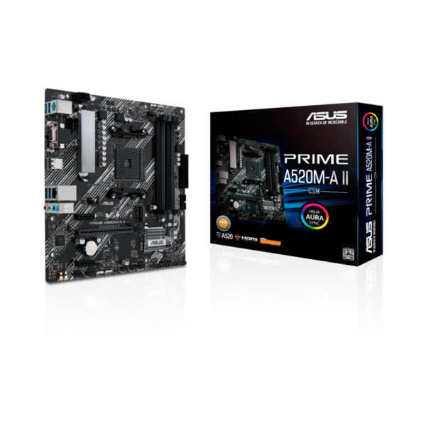 Placa Madre Asus Am4 Prime A520M-A Ii/Csm V/S/R/Hdmi/M2/Ddr4/Usb3.2/Matx