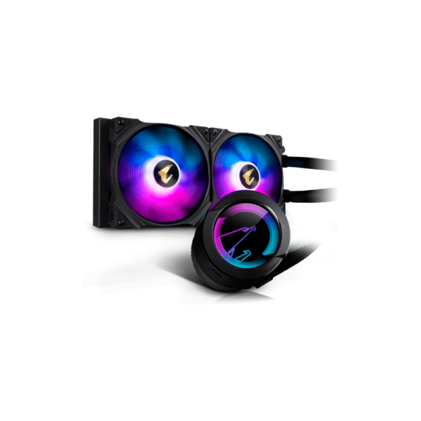 COOLER P/CPU AORUS ARGB WATERFORCE 280 2 VENTILADORES RGB FUSION 2.0