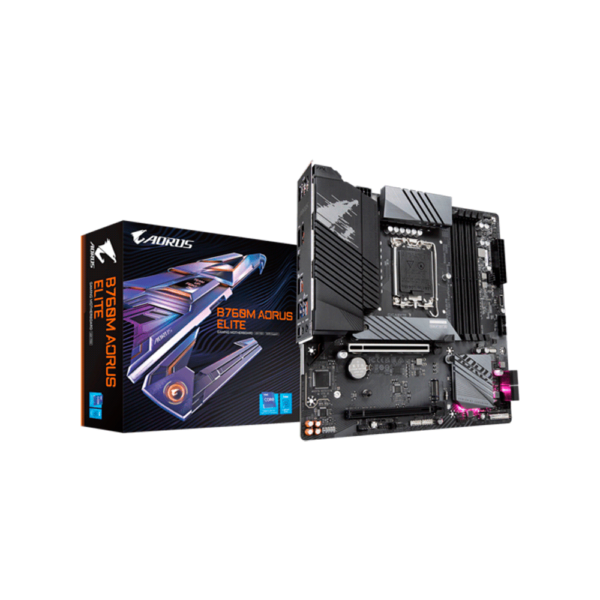 PLACA MADRE GIGABYTE B760M AORUS ELITE GIGABYTE S/R/HDMI/DP/2M2/DDR5/USB/MATX