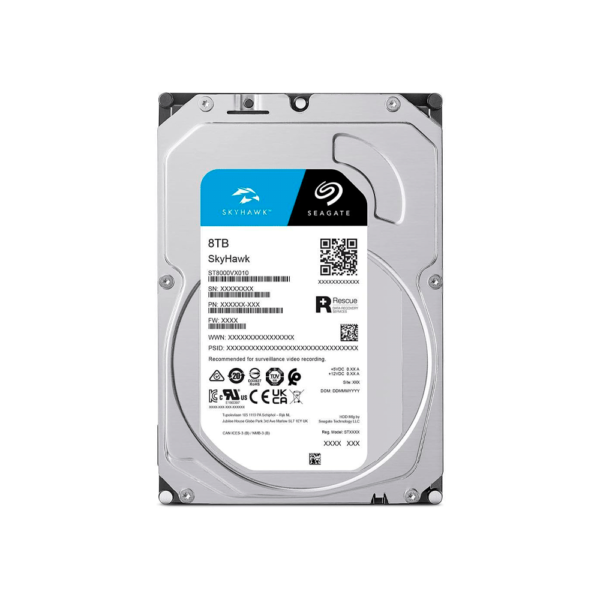 DISCO DURO SATA3  8TB SEAGATE SKYHAWK 7200 256MB ST8000VX010 SURVEILLANCE