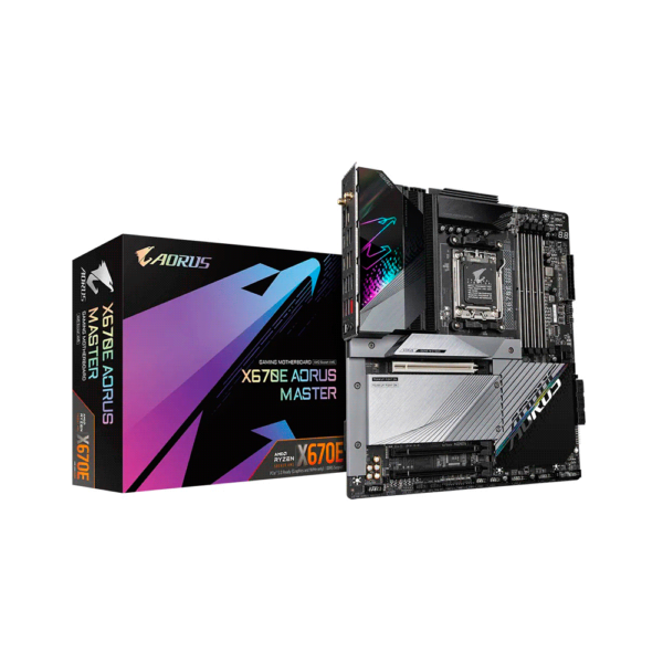 PLACA MADRE GIBABYTE AM5 X670E AORUS MASTER DDR5 GIGABYTE S/R/HDMI/DP/4M2/USB/WIFI/E-ATX