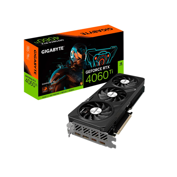 PLACA DE VIDEO GIGABYTE RTX4060 TI GAMING OC 8GB GIGA DD6 GV-N406TGAMING OC-8GD