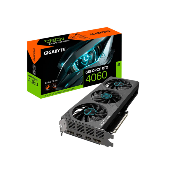 PLACA DE VIDEO GIGABYTE RTX4060 EAGLE OC 8GB GIGA DD6 GV-N4060EAGLE OC-8GD
